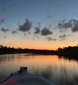 Orange beach Sunset